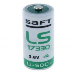 Батерия Литиево тионил хлоридна батерия 3,6V 2,1Ah  2-3A  LS17330-STD-с пъпка- SAFT
