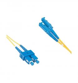 Оптична пач корда Пач корда E2000 - SC , SM, Duplex, LSZH, 3mm, 20 метра - CNFJ-E2SCOS2DYE3mm-20 на най-ниска цени
