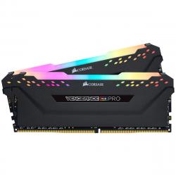 Памет Corsair Vengeance PRO RGB Black 32GB(2x16GB) DDR4 PC4-25600 3200MHz CL16