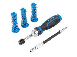 Инструмент/Тестер Lanberg Toolkit with ratchet screwdrivers with flexible extention bar 165mm 24 bits