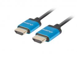 Кабел/адаптер Lanberg HDMI M-M V2.0 cable 1.8m, 4K Slim, black