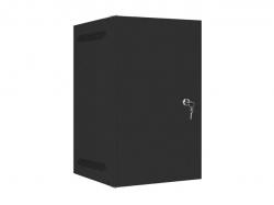 Шкаф за техника - Rack Lanberg rack cabinet 10" wall-mount 9U - 280x310 self with metal door, black