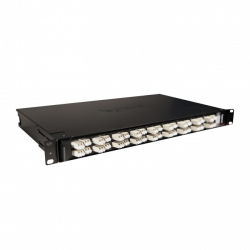 Пач панел Optical Панел loaded with 24 SC Duplex Multimode adapters - Black