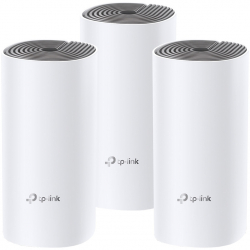 Безжични WiFi Mesh системa TP-LINK Deco E4(3-pack), AC1200, 2xFE, Mesh, Amazon Alexa