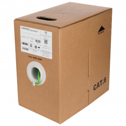 Инсталационен меден кабел  Кабел 3M VOL-6UL4-305, U/UTP, cat. 6, 4P, зелен LSZH, 305m