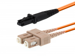 Оптична пач корда Оптична корда BrandRex, 1m, 50-125 MM, MT-RJ - SC duplex connectors