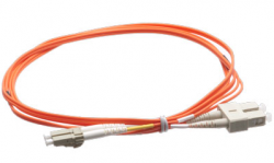 Оптична пач корда Оптична корда BrandRex, 5m, 50-125 MM, LC - SC duplex connectors