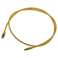 Пач кабел 1m Brand-Rex, F-UTP, Cat.5e, RJ45 - RJ45, жълт