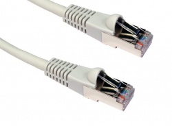 Медна пач корда Пач кабел 2m Brand-Rex, GIGAPlus 24AWG FTP Cat 5e Patch Cord, сив, LSZH