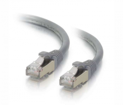 Медна пач корда Пач кабел SeaMAX FTP кат.5е с RJ45 конектори, PVC, 1м, сив