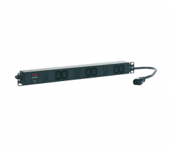 Контакт за шкаф Разклонител AEG PDU 6000, 19" рак гнезда, алуминиев корпус, 4 x C13 - 10 A стату