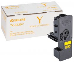Тонер за лазерен принтер Тонер касета Kyocera TK-5230Y, жълта