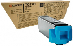 Тонер за лазерен принтер Kyocera TK-810C, синя