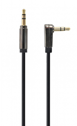 Кабел/адаптер Кабел GEMBIRD Right angle 3.5 mm stereo audio cable, 1 m, blister