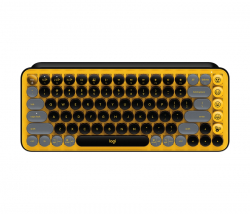 Клавиатура Logitech POP Keys Wireless Mechanical Keyboard With Emoji Keys - BLAST_YELLOW