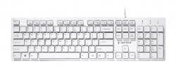 Клавиатура GEMBIRD KB-MCH-03-W, Multimedia "chocolate" keyboard, USB, white