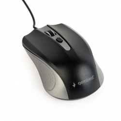 Мишка GEMBIRD MUS-4B-01-GB Optical mouse, USB, сиво-черно