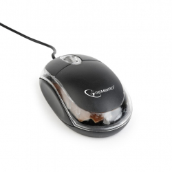 Мишка GEMBIRD MUS-U-01-BKT Optical mouse, USB, черно-прозрачно