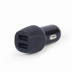 Принадлежност за смартфон Зарядно у-во за кола GEMBIRD 2-port USB car charger, 4.8 A, черно