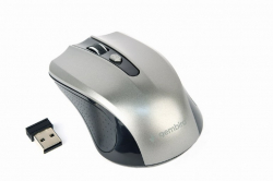 Мишка GEMBIRD MUSW-4B-04-BG Wireless optical mouse, черно-сиво