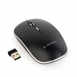Мишка GEMBIRD MUSW-4BS-01 Silent wireless optical mouse, черна