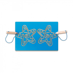 Продукт Nowa Szkola Дъска за графомоторни упражнения, за 2 ръце, звезди, синя