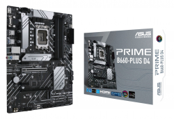 Дънна платка ASUS PRIME B660-PLUS D4 LGA 1700 1xD-Sub port 1xHDMI 1xDP 1xPCle 4.0 x16 slot