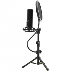 Микрофон LORGAR Gaming Microphones, Black, USB condenser microphone