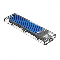 Кутия/Чекмедже за HDD Storage - Case - M.2 NVMe-SATA M-B key - USB3.1 Type-C Gen.2 10Gbps, Blue - TCM2M-C3