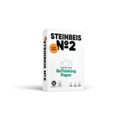 Хартия за принтер Steinbeis Копирна хартия N2, ISO 85, 100% рециклирана, A4, 80 g-m2, 500 листа