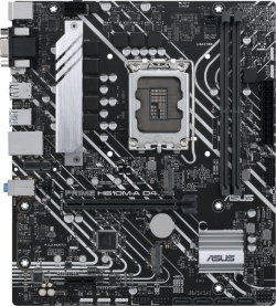 Дънна платка ASUS PRIME H610M-A D4, LGA 1700 mATX, 2x DDR4, Dual M.2, Aura Sync RGB