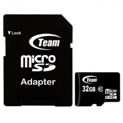 SD/флаш карта Карта памет Team Group 32GB Micro SDHC-SDXC Class 10 CARD + SD Adapter