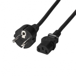 Кабел/адаптер Захранващ кабел FSP Group, Шуко, 3pin(IEC C5) женско, 1.8м, Черен