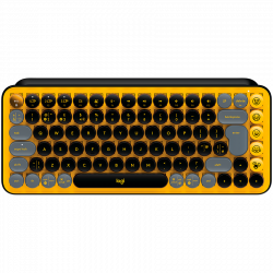 Клавиатура LOGITECH POP Keys Wireless Mechanical Keyboard With Emoji Keys - BLAST_YELLOW