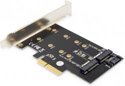 Кутия/Чекмедже за HDD DIGITUS DS-33170 :: M.2 NGFF - NMVe SSD PCI Express 3.0 (x4) Add-On карта