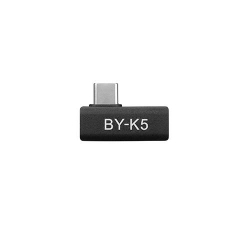 Кабел/адаптер Адаптер BOYA USB-C женско към мъжко, Ъглов, Черен