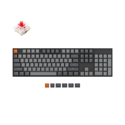 Клавиатура Геймърска механична клавиатура Keychron K10 Full-Size Gateron Red Switch White