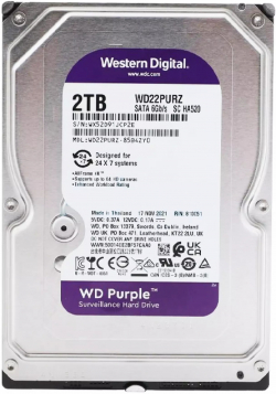 Хард диск / SSD HDD AV WD Purple (3.5'', 2TB, 256MB, 5400 RPM, SATA 6 Gb-s)