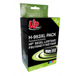 Касета с мастило Мастилница UPRINT HP 953XL, Комплект, OfficeJet Pro 8210-8710-7720, (Bk+C+Y+M)