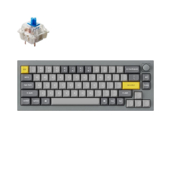 Клавиатура Геймърска Механична клавиатура Keychron Q2 Silver Grey Knob QMK 65%
