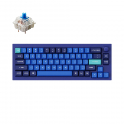 Клавиатура Геймърска Механична клавиатура Keychron Q2 Navy Blue Knob QMK 65%