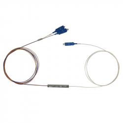 Оптичен PLC сплитер 1х2 с SC-UPC конектори Blockless