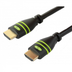 HighSpeed HDMI кабел, A-A към M-M, 25 м, черен