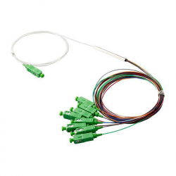 Оптичен сплитер Оптичен PLC сплитер 1х8 с SC-APC конектори Blockless, 0.7 м