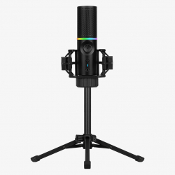 Микрофон Настолен микрофон Streamplify MIC RGB, USB-A, стойка трипод