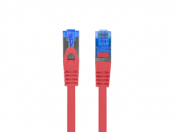 Медна пач корда Lanberg patch cord CAT.6A FTP LSZH CCA 1m Fluke Passed, red