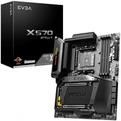 Дънна платка EVGA X570 FTW WIFI, ATX, Socket AM4, Dual Channel DDR4 4600MHz+