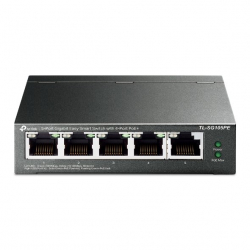 Комутатор/Суич TP-Link TL-SG105PE, 5x GbE порта, управляем, PoE+, 60W, до 32 VLANs