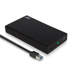 Кутия/Чекмедже за HDD Чекмедже за твърд диск ACT AC1405, 3.5&quot;, SATA, USB 3.1 Gen1 (USB 3.0), Черен