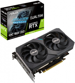 Видеокарта ASUS GeForce RTX 3060Ti 8GB DUAL V2 Mini OC LHR